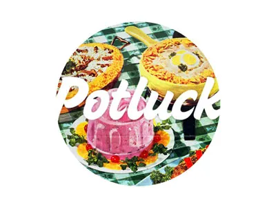 Partay tay holiday party potluck vintage