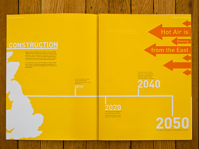 The 'AirCon' Report air conditioning logo awareness design print report sustainable