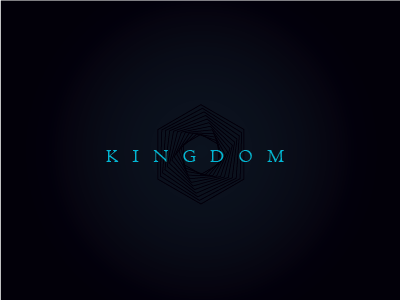 Kingdom Logomark - Playing with shapes/colours blue icons iconset minimal