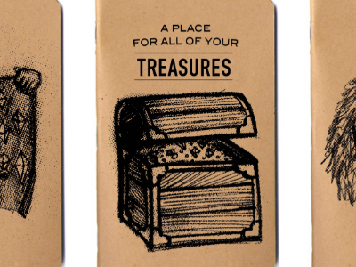 Covers illustration make it rough pencil sketchbook treasures type