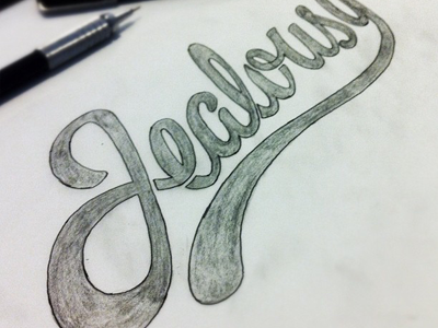 Jealousy Script jealousy script sketch smudgy swash type typography wip