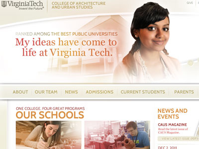 CAUS Comps comp virginia tech web design