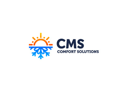 CMS CS Logo Design agency clever combo cooling design design agency designer freelancer graphic graphic design graphic designer heating icon icon designer icons logo logo designer snowflake sun sunflake