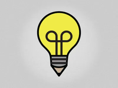 Create Lightbulb brandonmakes create icon idea ideate lightbulb mark pencil texture