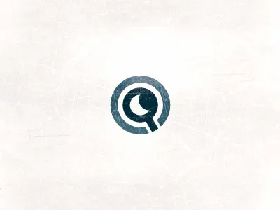 Night Search circle design find fun lens logo mark moon night round search unused