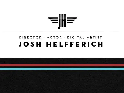Personal Rebranding Concept (Revised) 1930s branding cinema contrast film hollywood logo personal stripes