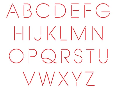 Stencil Display - Light bulgaria design font ivaylo nedkov type typography vector