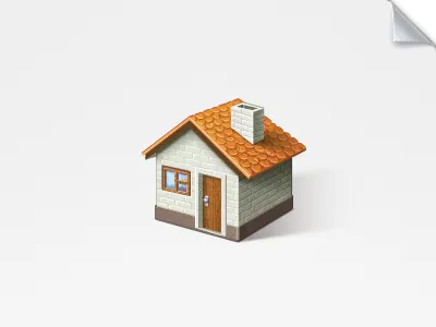 House bricks chimney house icon icons photoshop small tile wladza wood