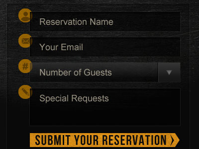 Pitch Pizzeria - NYE rsvp form form sign up wood