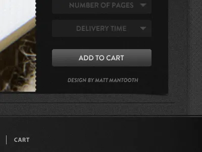 Web 5 black button cart drop down gray texture