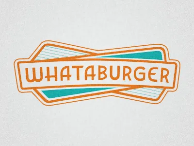 Whataburger Rebrand 1950 diner fast food logo logotype typography whataburger