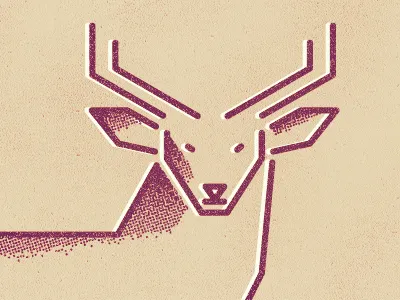 Reindeer card christmas deer illustration reindeer