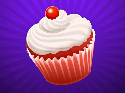Cupcake cupcake dessert purple red