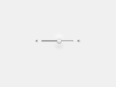 Volume control tiny ui element volume white