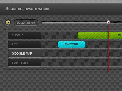 UI for the Mozilla Popcorn Maker tool layers track ui