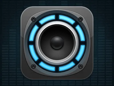 Music Top Hits app icon ipad iphone music speaker