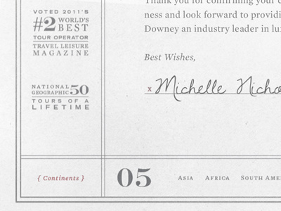 Thank You card revised africa asia card letterpress luxury print texture travel vintage