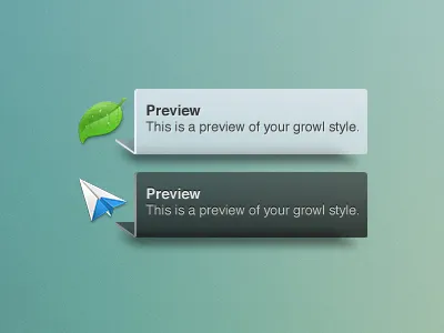 Custom Growl Style fold growl notification