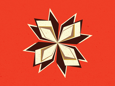 Snowflake! christmas mid century snowflake