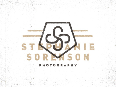 Stephanie Sorenson Logo badge din identity lines logo mark neutraface pentagon photography shapes texture type