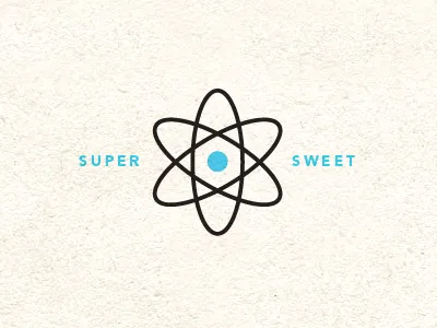 Super Sweet Atomic Badge atom atomic badge black cyan super sweet