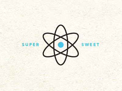 Super Sweet Atomic Badge atom atomic badge black cyan super sweet