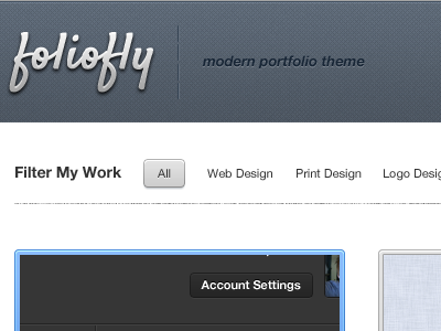 Filter My Work blue buttons dark helvetica neue nav navigation patterns ui ux