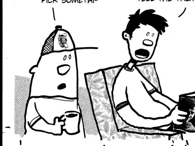 Comicking part two cartoon comic comic art comic strip comics flower halftone pattern sharpie webcomic zip