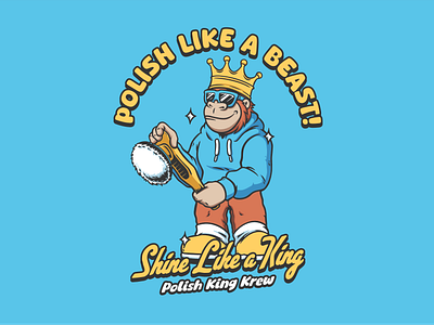 Polish King Krown Mascot Design adventure animation brand identity branding design graphic design illustration logo mascot motion graphics mountain nature outdoor retro summer typography ui ux vector