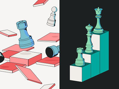 Chess Chaos to Calm bar chart branding calm chaos chart chess classic game data visual game illustration illustrator vector victory winning