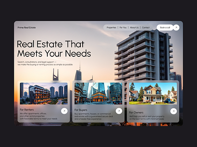 Prime Real Estate — Web Design landing page real estate ui design ux design web design web development website