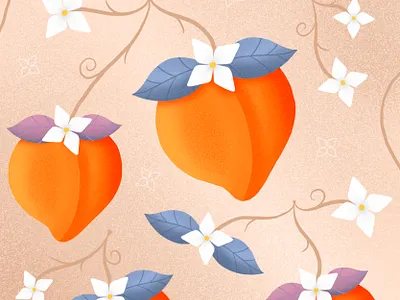 Just Peachy—Procreate drawing fruit illustration peach peaches peachy procreate