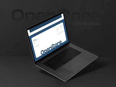 OpenCore - Footer Design call to action contact contact page contact us contact us page contact us page design footer footer design get in touch ios landing page design landing page footer design landing page ui links minimal design mobile app ui design uiux ux design website footer design