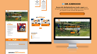 Dr. Ejercicio - Web y App mobile plataforma gestion de pacientes app design designapp designweb ui uiux ux web