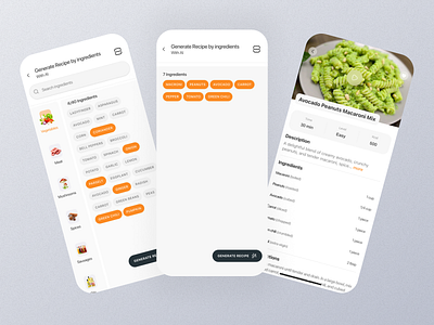 Recipe Mobile App Ui app design mobile recipe recipe app recipe dashboard recipe design recipe details recipe experience recipe interface recipe mobile recipe option recipe page recipe screen recipe setting recipe ui recipe view recipe widget screen ui