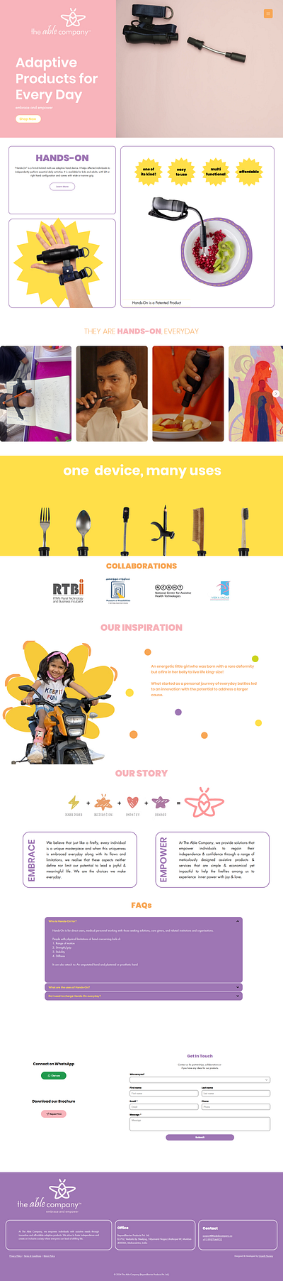 The Able Company – Empowering Adaptive Living empoweringdesign ui web design