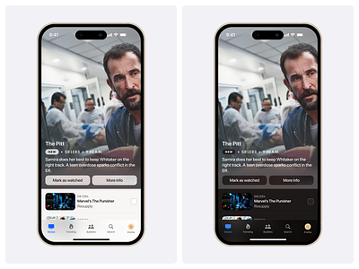 Binge Buddy App Design app design binge buddy dark mode ios app light mode product design tv tracker ui design ux design