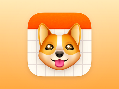 Dog Calendar App Icon (Unused) app icon app icon design icon design