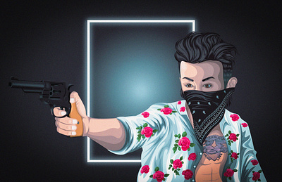 Robbers, The 1975 2d design adobe illustrator digital design graphic design illustration manchester matty healy music robbers the 1975 vector