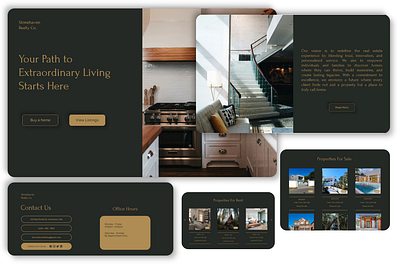 Case Study - Real Estate Website Design graphic design ui ux web design