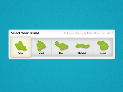 Island Selector form hawaii island selector ui web