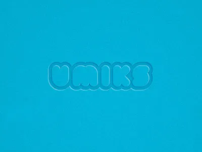 Umix children constructor design game grid kid lettering logo umix unused