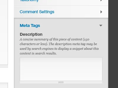 CMS Admin niceness (active/open sidebar tab) menu tabs