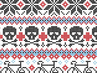 Our 2011 Xmas Cards bikes cards flakes holiday screenprint skulls