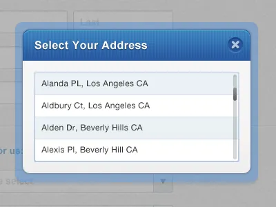Modal blue friday modal pick ui