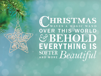 Xmas Typography 3 bokeh christmas quote typography xmas