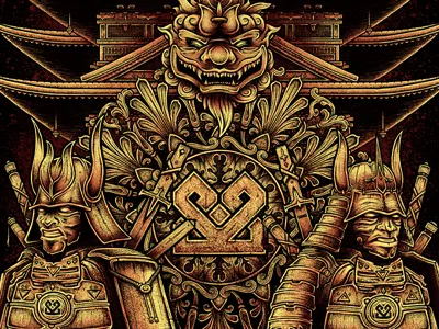 Sinister Samurai - Final apparel brutal illustration merchandise samurai screenprint