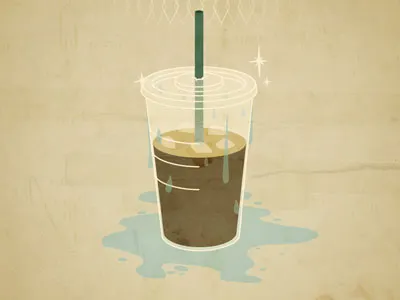 Bux Dribbble condensation illustration sparkly