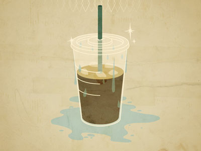 Bux Dribbble condensation illustration sparkly