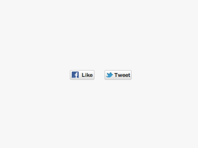 Tweet looka[Like] button! button css3 facebook share twitter